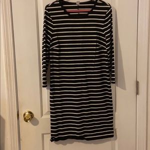 NWOT Black and White Striped Old Navy Dress